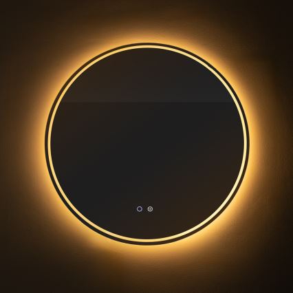 Zuma Line - LED Vonios šildomas sieninis veidrodis su foniniu apšvietimu LED/24W/230V 3000/4000/6000K diametras 80 cm IP44