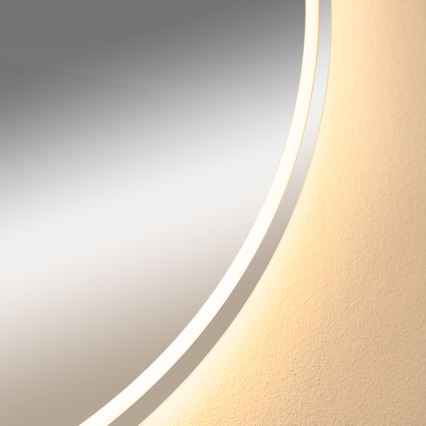 Zuma Line - LED Vonios šildomas sieninis veidrodis su foniniu apšvietimu LED/24W/230V 3000/4000/6000K diametras 80 cm IP44
