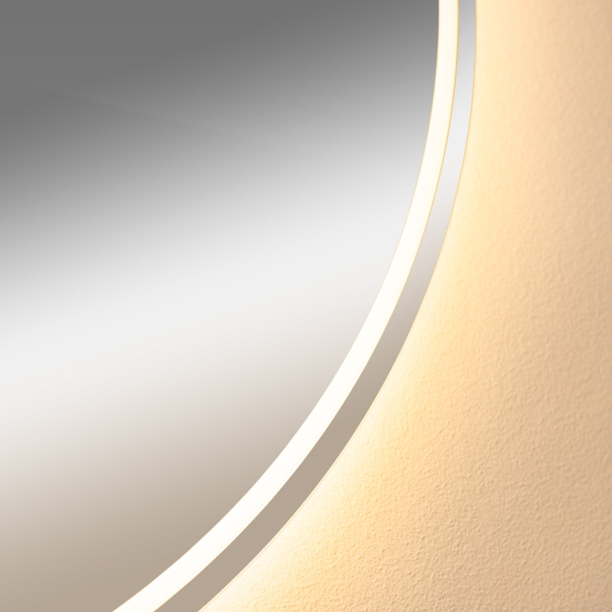 Zuma Line - LED Vonios šildomas sieninis veidrodis su foniniu apšvietimu LED/24W/230V 3000/4000/6000K diametras 80 cm IP44