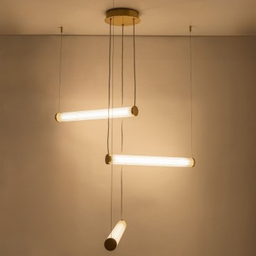 Zuma Line - Dimeriuojama LED pakabinama liustra ant laido LED/64W/230V 2700-6500K auksinė + nuotolinis valdymas