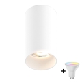 Zuma Line - dimeriuojamas LED RGBW taškinis šviestuvas 1xGU10/4,8W/230V balta + nuotolinis valdymas