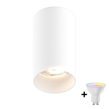Zuma Line - dimeriuojamas LED RGBW taškinis šviestuvas 1xGU10/4,8W/230V balta + nuotolinis valdymas