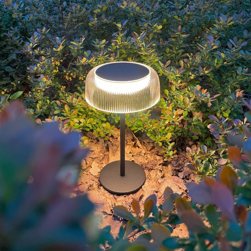 Zuma Line DT33111-LED Pritemdoma saulės įkraunama lempa BLUET LED/2,5W/2000 mAh IP44 juoda