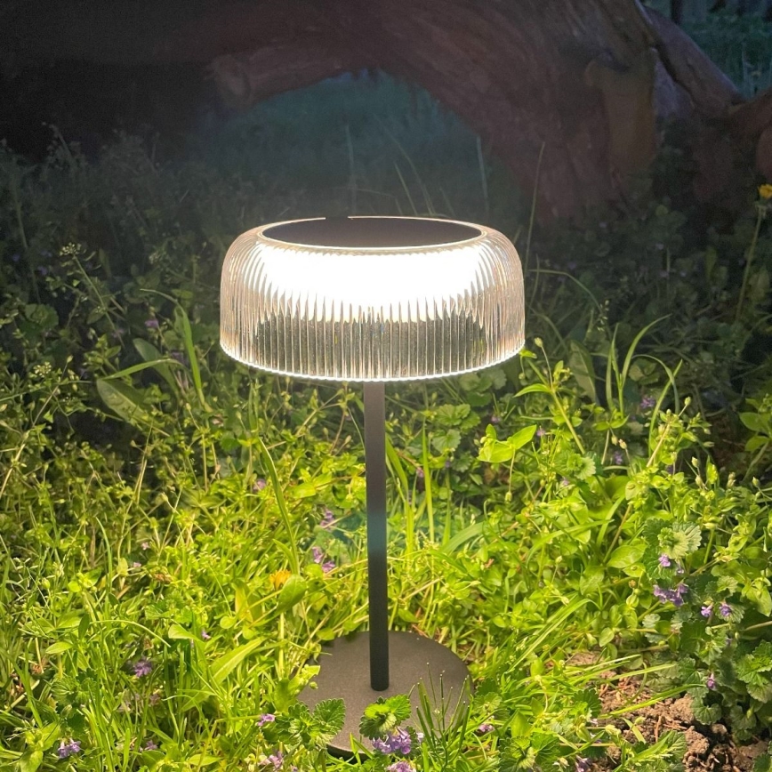 Zuma Line DT33111-LED Pritemdoma saulės įkraunama lempa BLUET LED/2,5W/2000 mAh IP44 juoda