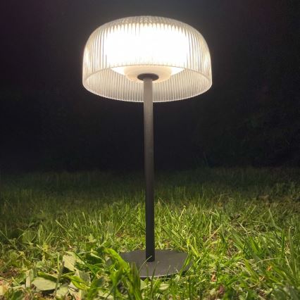 Zuma Line DT33111-LED Pritemdoma saulės įkraunama lempa BLUET LED/2,5W/2000 mAh IP44 juoda
