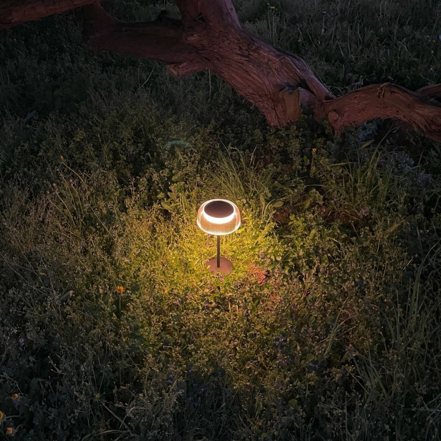 Zuma Line DT33111-LED Pritemdoma saulės įkraunama lempa BLUET LED/2,5W/2000 mAh IP44 juoda