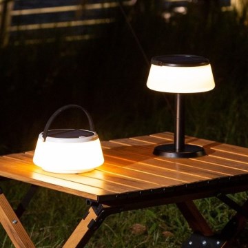 Zuma Line DT36111 - LED Pritemdoma saulės įkraunamas lempa AURE LED/2,2W/2000mAh IP44 juoda