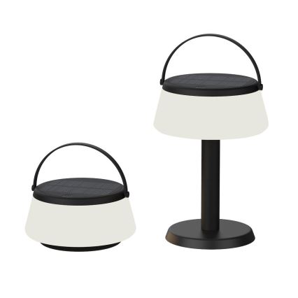 Zuma Line DT36111 - LED Pritemdoma saulės įkraunamas lempa AURE LED/2,2W/2000mAh IP44 juoda
