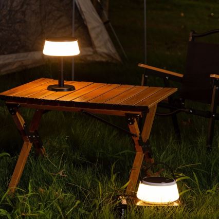 Zuma Line DT36111 - LED Pritemdoma saulės įkraunamas lempa AURE LED/2,2W/2000mAh IP44 juoda