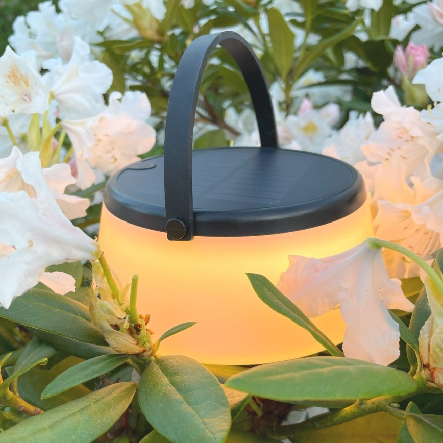 Zuma Line DT36111 - LED Pritemdoma saulės įkraunamas lempa AURE LED/2,2W/2000mAh IP44 juoda