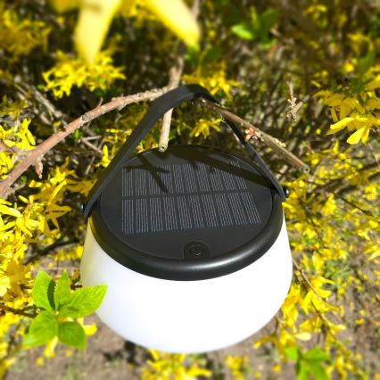 Zuma Line DT36111 - LED Pritemdoma saulės įkraunamas lempa AURE LED/2,2W/2000mAh IP44 juoda