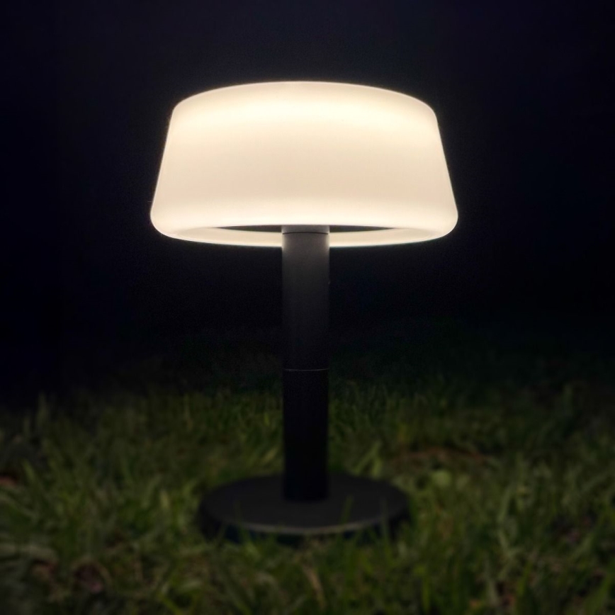 Zuma Line DT36111 - LED Pritemdoma saulės įkraunamas lempa AURE LED/2,2W/2000mAh IP44 juoda