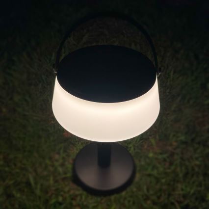 Zuma Line DT36111 - LED Pritemdoma saulės įkraunamas lempa AURE LED/2,2W/2000mAh IP44 juoda