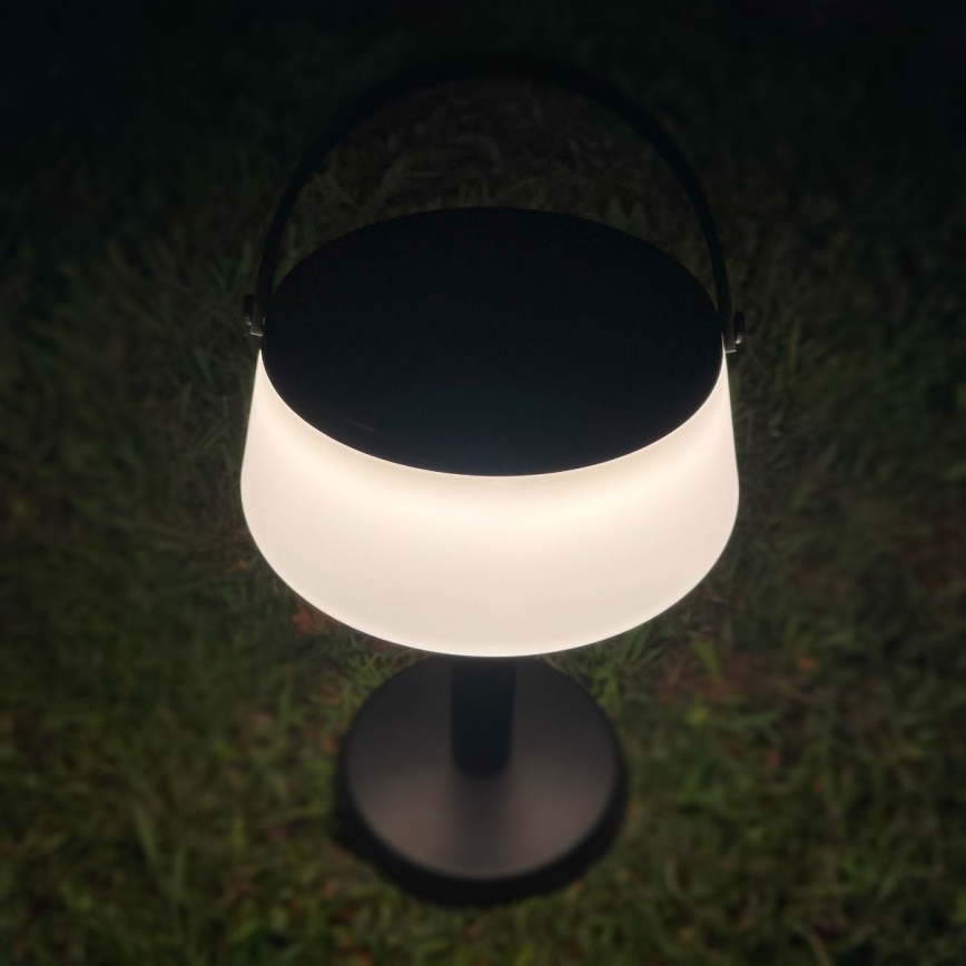 Zuma Line DT36111 - LED Pritemdoma saulės įkraunamas lempa AURE LED/2,2W/2000mAh IP44 juoda
