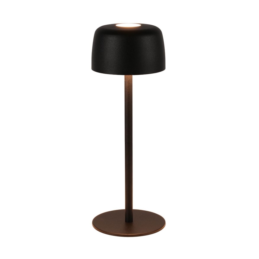 Zuma Line - LED Pritemdomas įkraunamas stalinis šviestuvas LED/2W/1200 mAh IP44 juoda