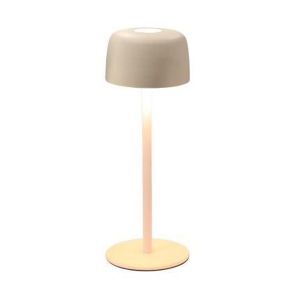 Zuma Line - LED Pritemdomas įkraunamas stalinis šviestuvas LED/2W/1200 mAh IP44 kreminė