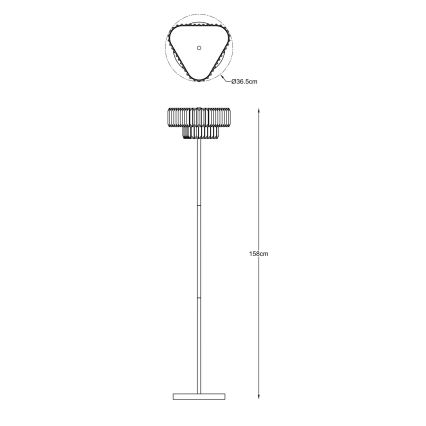 Zuma Line - Pastatoma lempa 3xG9/33W/230V auksinė