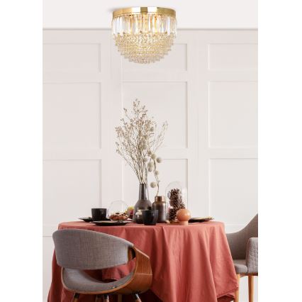 Zuma Line - Lubinis šviestuvas 5xE14/40W/230V diametras 40 auksas