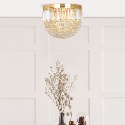 Zuma Line - Lubinis šviestuvas 5xE14/40W/230V diametras 40 auksas