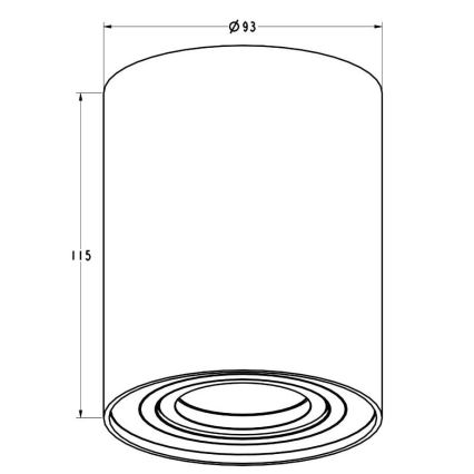 Zuma Line - Akcentinis šviestuvas 1xGU10/50W/230V baltas