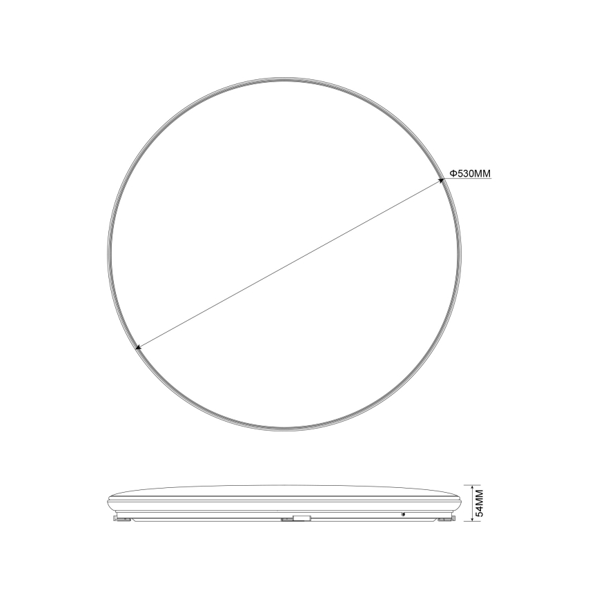 Zuma Line - LED reguliuojamas lubų šviestuvas OMAR LED/48W/230V skersmuo 53 cm auksinė spalva