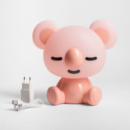 Zuma Line - LED Pritemdoma vaikiška liečiama stalinė lempa LED/3W/230V koala rausva