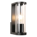 Zuma Line - Lauko sieninis šviestuvas 1xE27/60W/230V IP44 juoda