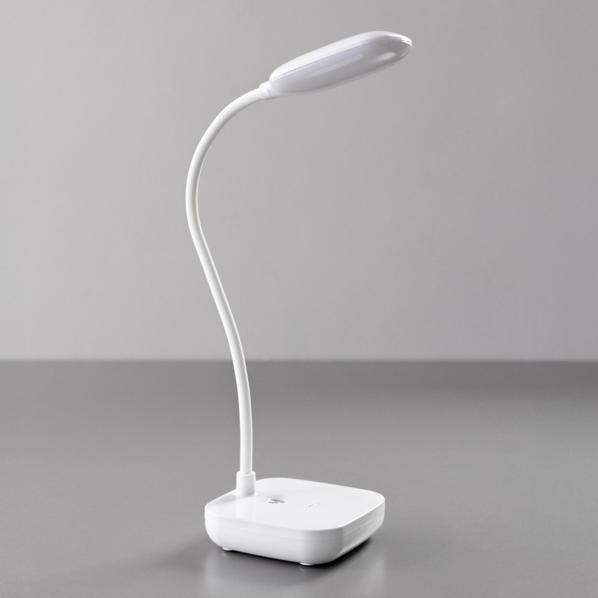 Zuma Line - LED Įkraunamas Stalinis šviestuvas LED/7W/1200 mAh 3000/4500/6000K CRI 90 balta
