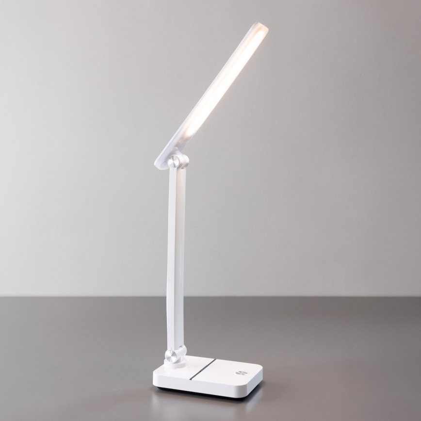 Zuma Line - LED Įkraunamas Stalinis šviestuvas LED/8W/1200 mAh 3000/4500/6000K CRI 90 balta
