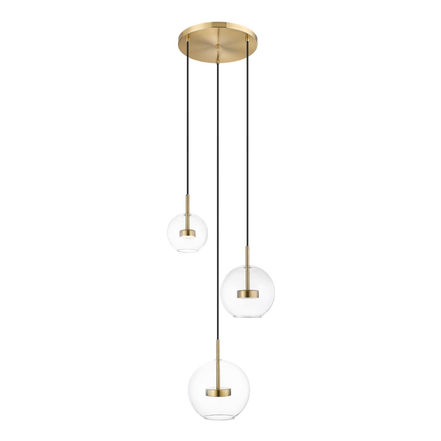 Zuma Line - LED Pakabinamas sietynas 3xLED/5W/230V auksas