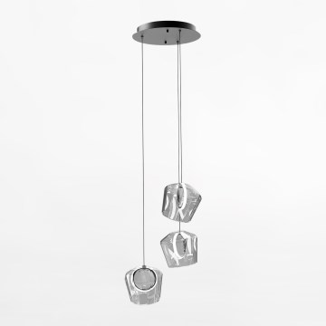 Zuma Line - LED Pakabinamas sietynas 3xLED/6W/230V juoda/permatoma