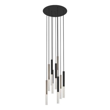 Zuma Line - LED Pakabinamas sietynas 9xLED/5W/230V juoda/žalvaris