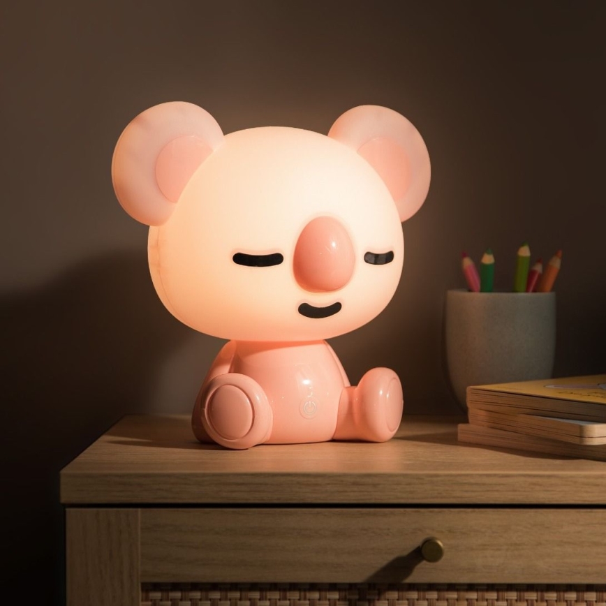 Zuma Line - LED Pritemdoma vaikiška liečiama stalinė lempa LED/3W/230V koala rausva