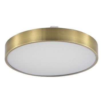Zuma Line - LED pritemdomas lubinis vonios šviestuvas LED/36W/230V 3000-6000K diametras 40 cm IP44 žalvaris + nuotolinio valdymo pultas
