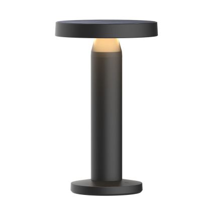 Zuma Line - LED Pritemdomas saulės įkraunamas stalinis šviestuvas LED/2W/2000 mAh IP44 juoda