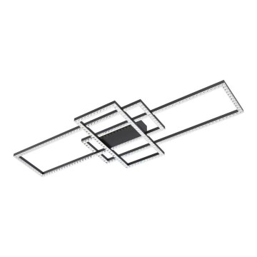 Zuma Line - LED Pritemdomi krištoliniai lubiniai šviestuvai LED/52W/230V 2700-6000K juoda + nuotolinio valdymo pultas