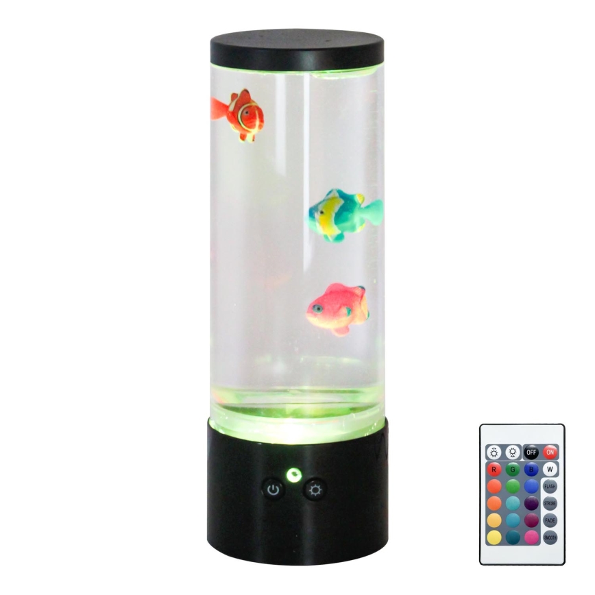 Zuma Line - LED RGB Pritemdomas stalinis šviestuvas LED/1W/5V/3xAA + nuotolinio valdymo pultas