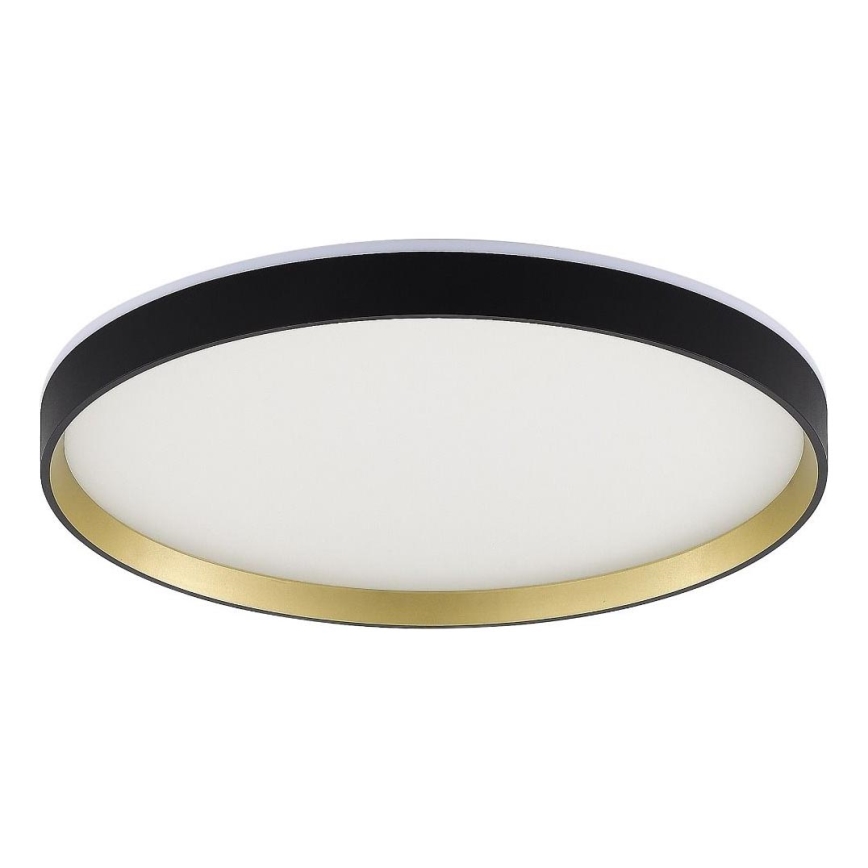 Zuma Line - LED RGBW Pritemdomas sieninis vonios šviestuvas LED/32W/230V + LED/8W 3000-6000K IP44 juoda/auksas + nuotolinio valdymo pultas