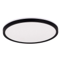 Zuma Line - LED RGBW Reguliuojamas lubinis šviestuvas LED/32W/230V + LED/8W 3000-6000K juoda + nuotolinio valdymo pultas