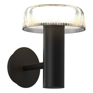 Zuma Line - LED saulės sieninė lempa LED/2,5W/2000 mAh IP44 juoda