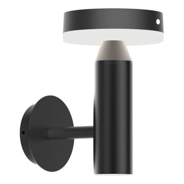 Zuma Line - LED Saulės sieninė lempa su judesio ir prieblandos jutikliu LED/4,5W/2000 mAh IP44 juoda