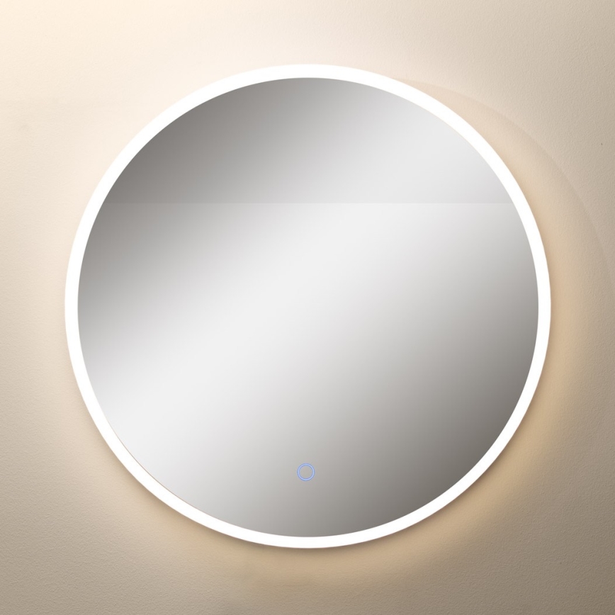 Zuma Line - LED Vonios sieninis veidrodis su apšvietimu LED/24W/230V 3000/4000/6000K d. 60 cm IP44 balta/auksinė