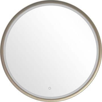 Zuma Line - LED vonios sieninis veidrodis su apšvietimu LED/36W/230V 3000/4000/6000K Ø 80 cm IP44 žalvario apdaila