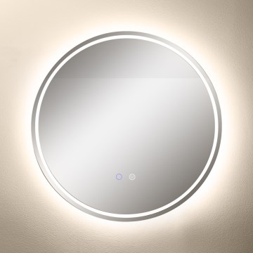 Zuma Line - LED Vonios šildomas sieninis veidrodis su foniniu apšvietimu LED/24W/230V 3000/4000/6000K diametras 60 cm IP44