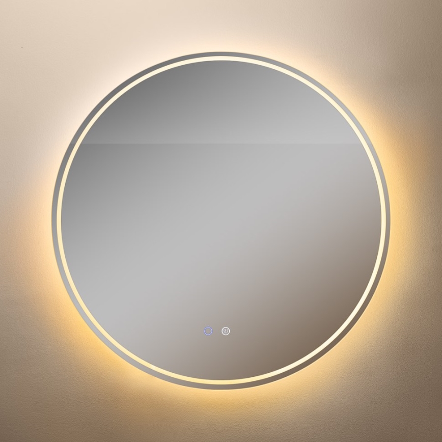 Zuma Line - LED Vonios šildomas sieninis veidrodis su foniniu apšvietimu LED/24W/230V 3000/4000/6000K diametras 80 cm IP44