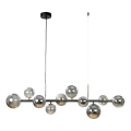 Zuma Line - Liustra ant laido 10xG9/8W/230V juoda/dūminė juoda