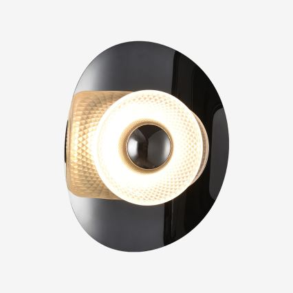 Zuma Line - LED sieninis šviestuvas LED/8W/230V juoda/dūminė juoda