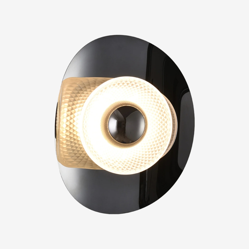 Zuma Line - LED sieninis šviestuvas LED/8W/230V juoda/dūminė juoda