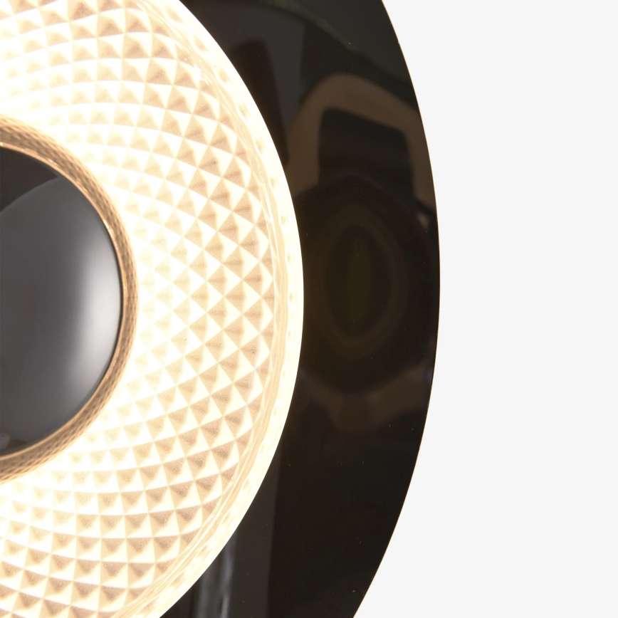 Zuma Line - LED sieninis šviestuvas LED/8W/230V juoda/dūminė juoda