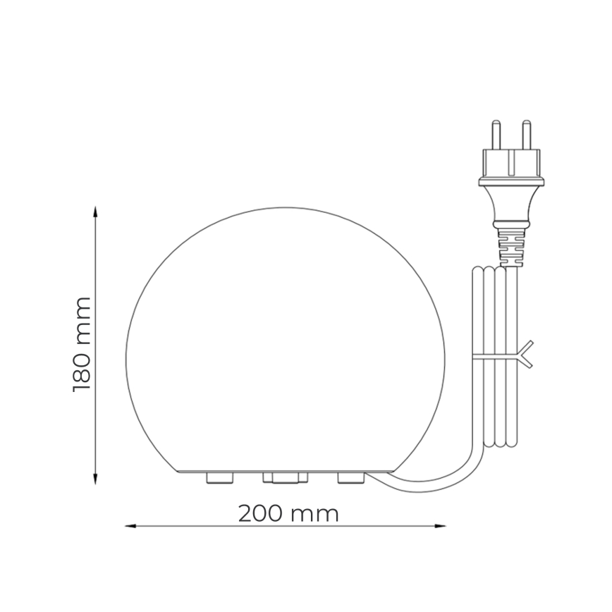 Zuma Line - Lauko šviestuvas 1xE27/10W/230V skersmuo 20 cm IP44